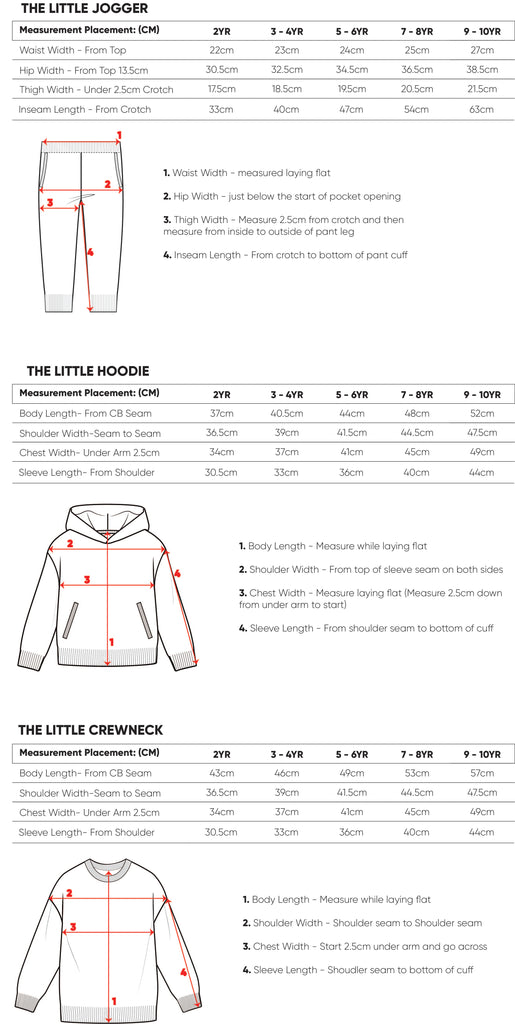 Sizing Chart | Colorbloc.com