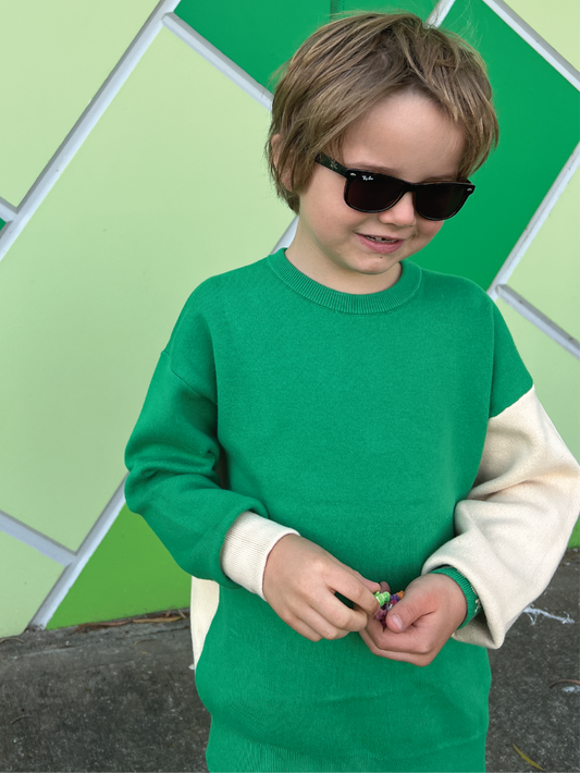 LITTLE CREWNECK: Emerald