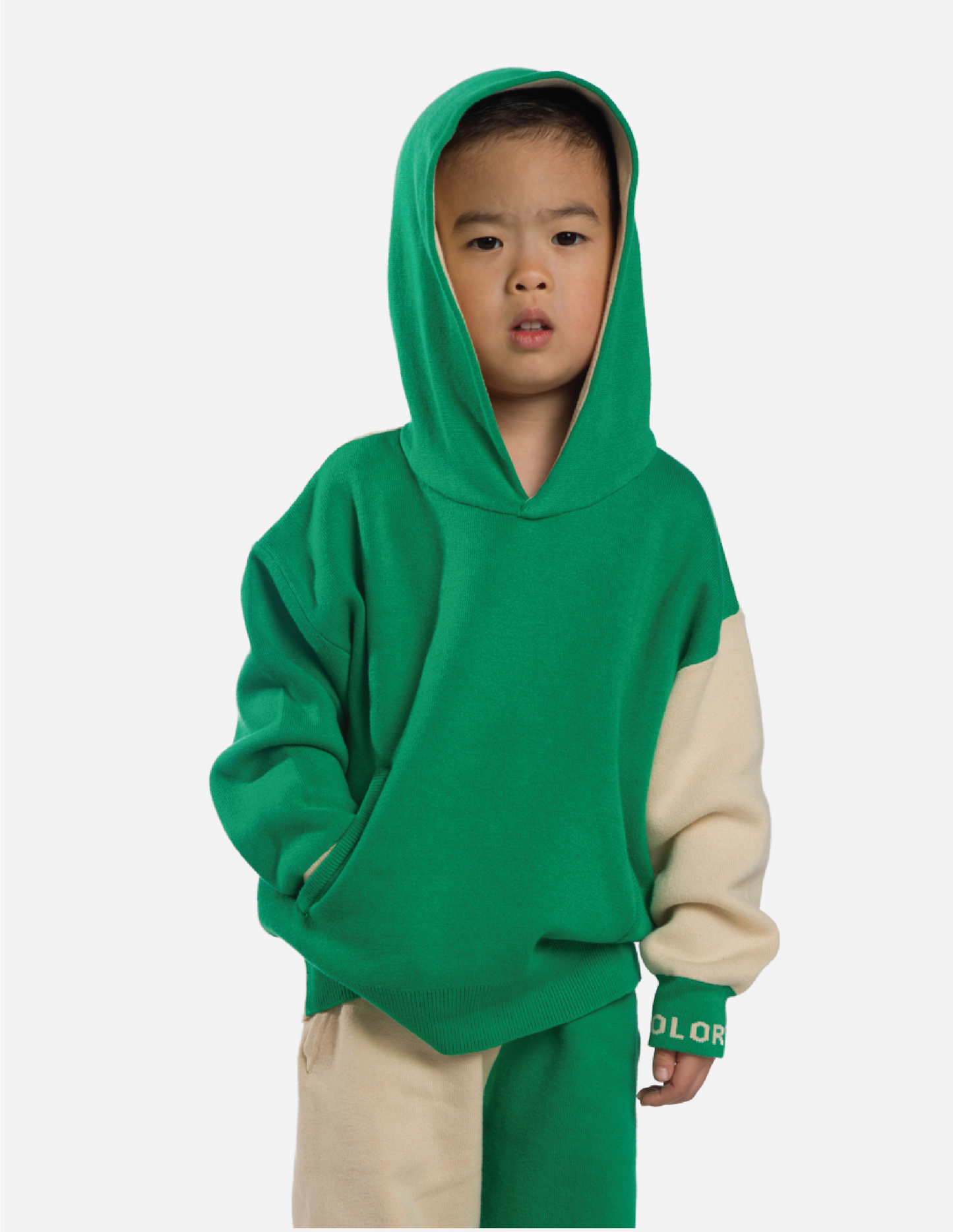 LITTLE HOODIE: Emerald